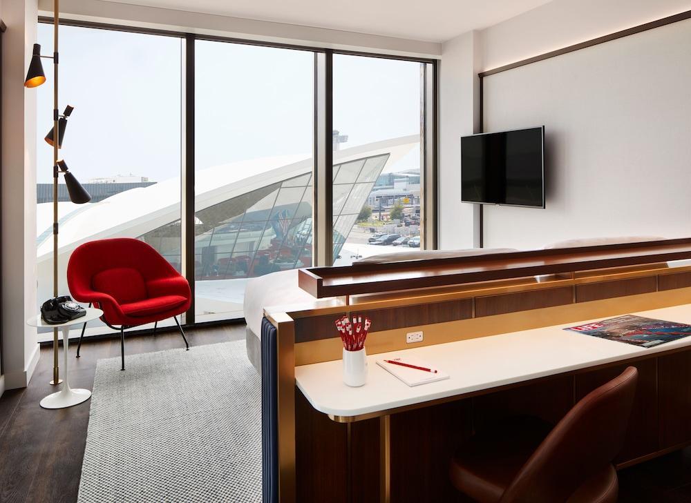 TWA Hotel at JFK Airport Room Type - Deluxe Room, 1 King Bed, Accessible (Historic TWA View) TWA Hotel at JFK Airport Room Type - Deluxe Room, 1 King Bed, Accessible (Historic TWA View)