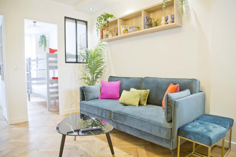 Trendy familly apt in Mouffetard - Tap to explore photos