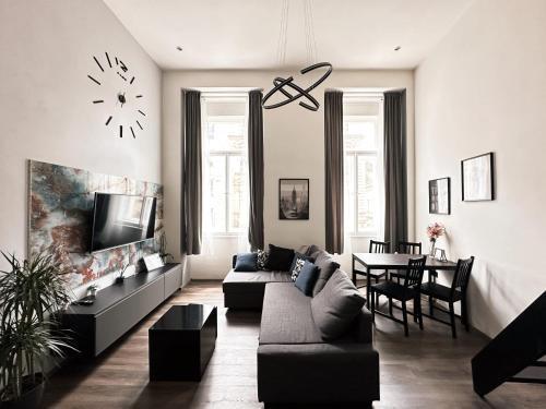 Contemporary Jindřišská Apartment - Tap to explore photos