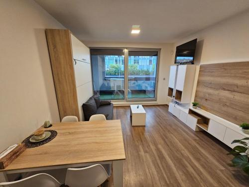 Apartment - O2 Arena Prague with parking - - with large glass balcony Room Type - One-Bedroom Apartment
