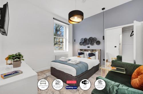 Hilldrop Apartments Short Term Rental & Flexible Renting Islington with Free WiFi, Parking & Garden