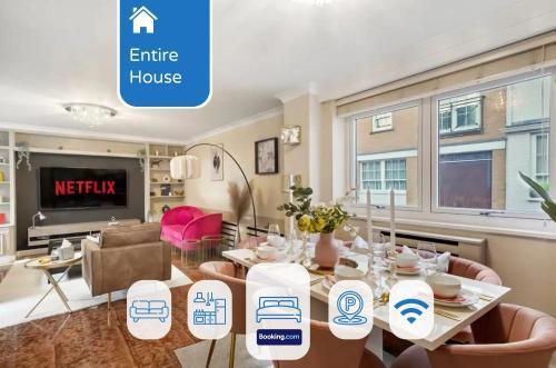 Mews House London with Private Patio & Parking - Tap to explore photos