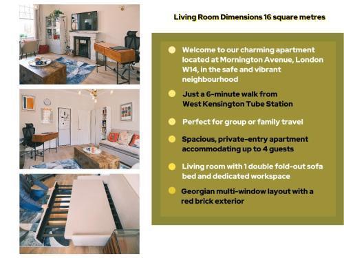 Kensington 1B1B with Sofa Double Bed Max 4 Guests - Tap to explore photos