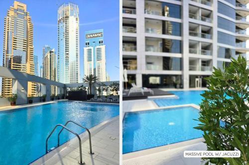 Ultra-Chic 1BR Near Marina & Beach Walk - Tap to explore photos