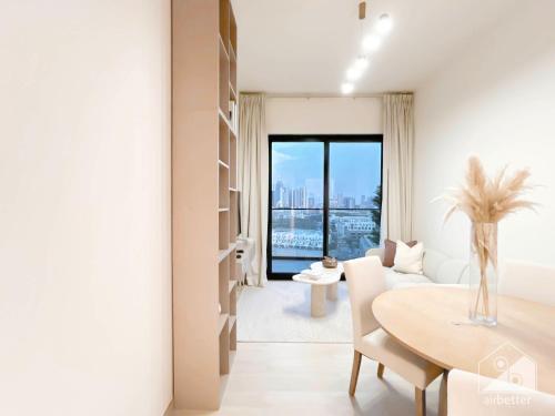 Chic 1-BR Apt & Balcony in Binghatti Heights - Tap to explore photos