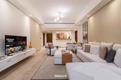 2BR with Maid Room with Sea Views in Palm near Nakheel Mall - Tap to explore photos