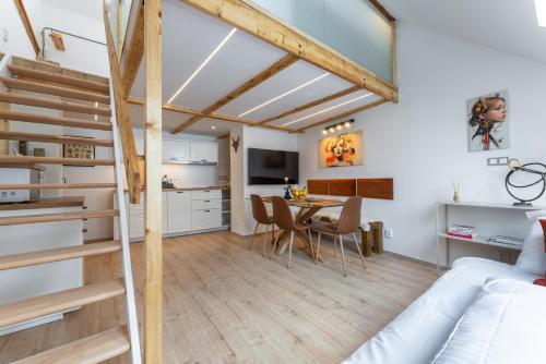 Classy Loft Apartment in the City Center of Prague - Tap to explore photos