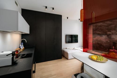 Studio with balcony and garage parking in Smíchov by Prague Days - Tap to explore photos
