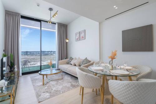 Luxurious 1-Bedroom Oasis l Binghatti Corner, JVC - Tap to explore photos