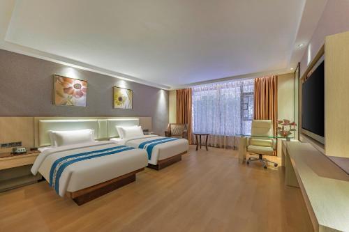 Meihao Mingyue Hotel International Finance City Keyun Road Metro Branch Room Type - Business Twin Room