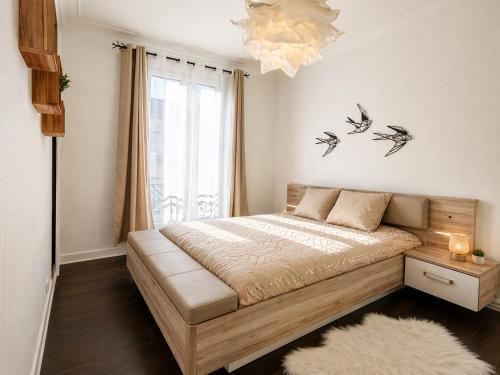 Appartement 2 pieces cosy proche Paris et metro wifi rapide arrivee autonome - Tap to explore photos