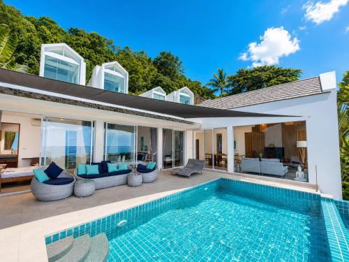 Villa Azula Sunset Seaview Hillside Modern Boho-Style Living
