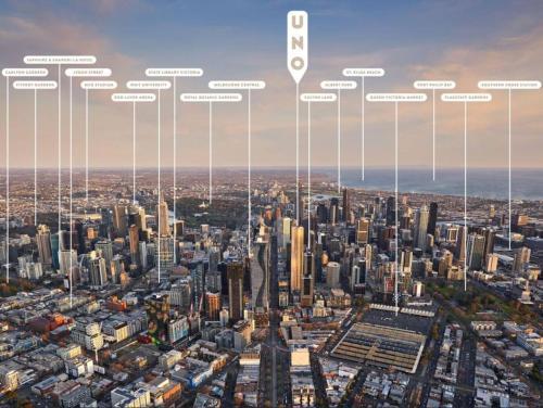Melbourne CBD 2B2B1S with City & Sea Views - Tap to explore photos