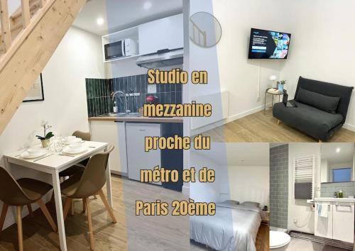 733 Nouveau studio en mezzanine proche du métro L9