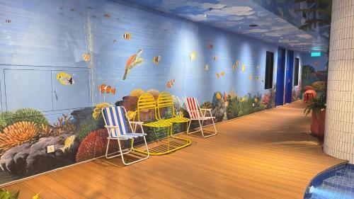 Yellow Bee Resort Cililitan Room Type - Waterpark Family 2 bedroom for 4