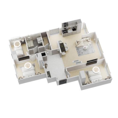 Luxury Suites Keyless Appartement Moderne et Spacieux 90 m2 Parking, Métro 14 Paris - Orly - Tap to explore photos