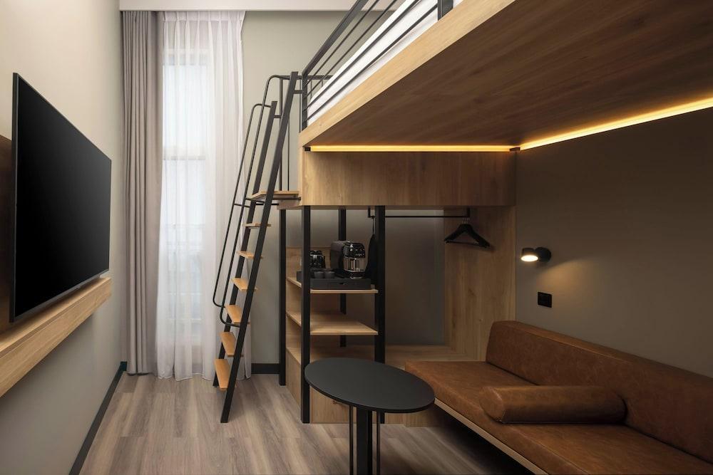 Moxy London Piccadilly Circus Room Type - Loft, 1 Queen Bed with Sofa bed Moxy London Piccadilly Circus Room Type - Loft, 1 Queen Bed with Sofa bed