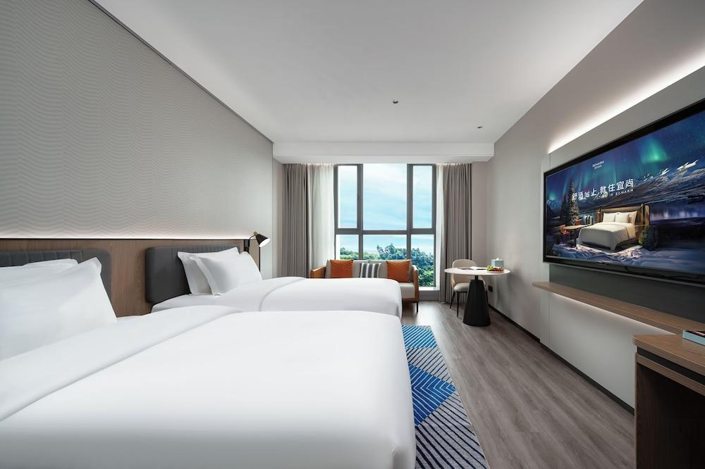 Echarm International Hotel Guangzhou Huangpu Flagship Branch Room Type - Standard Twin Room, City View