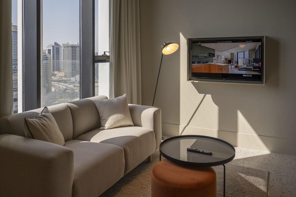 Upscale Studio w Burj View Upside Living - Tap to explore photos