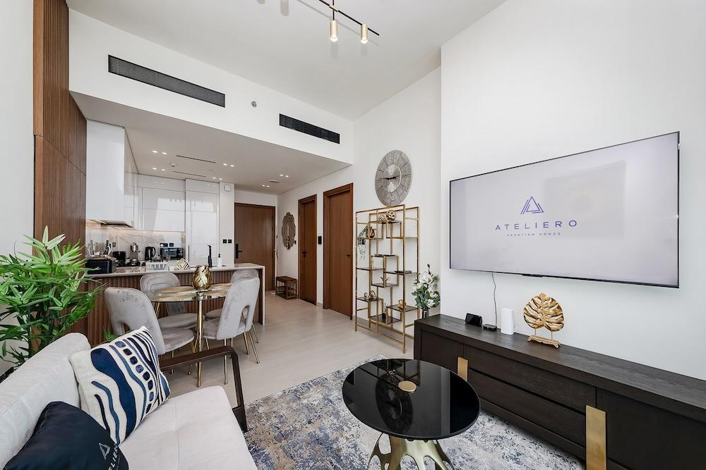 Luxury 1BR at Binghatti Onyx JVC - Tap to explore photos