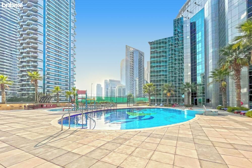 bnbme | Damac Waves Tower | 3 + Maids - Tap to explore photos