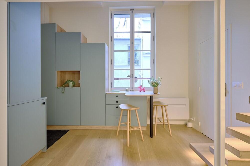 Charming brand new studio with Mezzanine in St Germain - Tap to explore photos