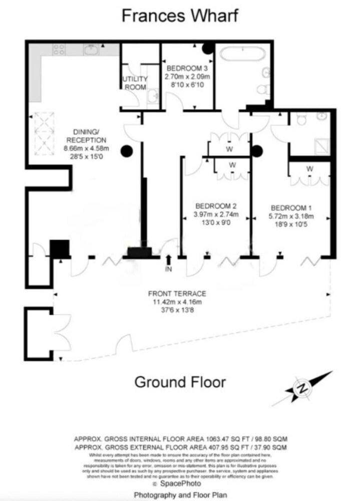 Spacious, Canal-Side, 3bed flat - Tap to explore photos