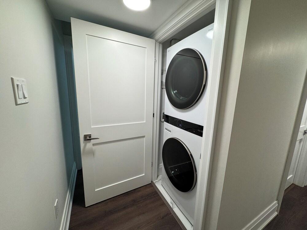 Furnished 2-Bed Apartment w/ Private Parking & In-suite Laundry - Tap to explore photos