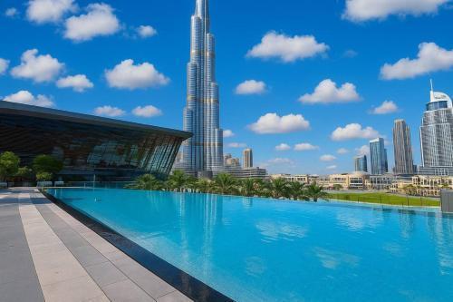 Best Burj Khalifa View Balcony Lux 2BR Like Home