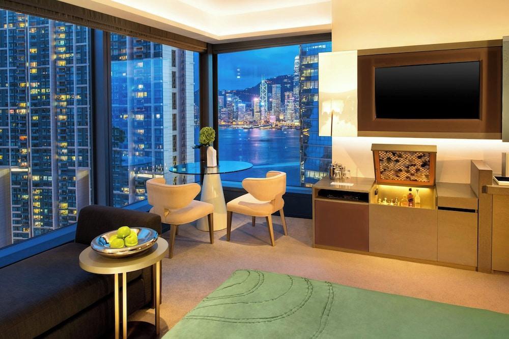W Hong Kong by Marriott Room Type - Cool Corner Room, Room, 1 King Bed, Harbor View, Corner W Hong Kong by Marriott Room Type - Cool Corner Room, Room, 1 King Bed, Harbor View, Corner