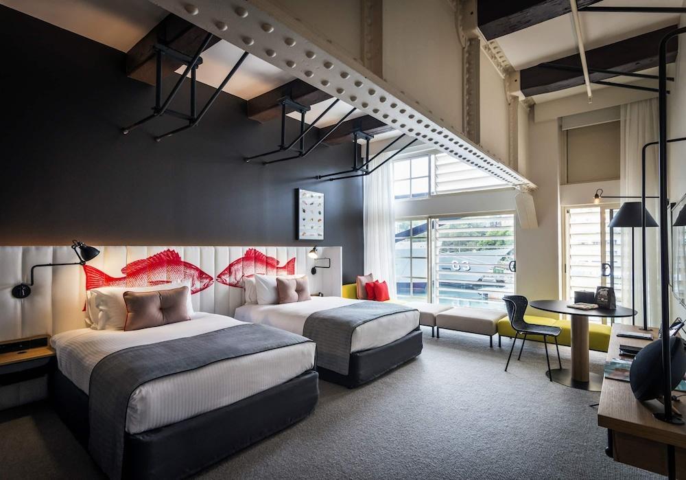 Ovolo Sydney Woolloomooloo, a Wyndham Hotel Room Type - Room, 2 Double Beds (Maritime, Navy View) Ovolo Sydney Woolloomooloo, a Wyndham Hotel Room Type - Room, 2 Double Beds (Maritime, Navy View)