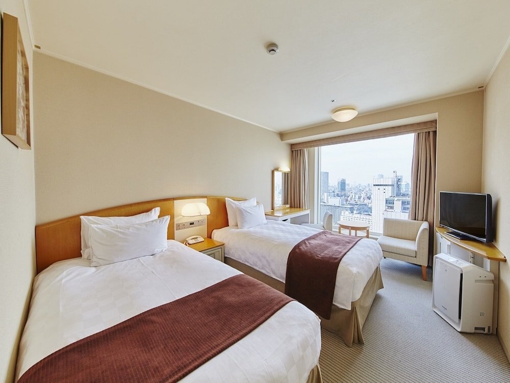 Shinagawa Prince Hotel Room Type - Main Tower Upper Floor Twin Room, Non-Smoking (28th-34th floors)
