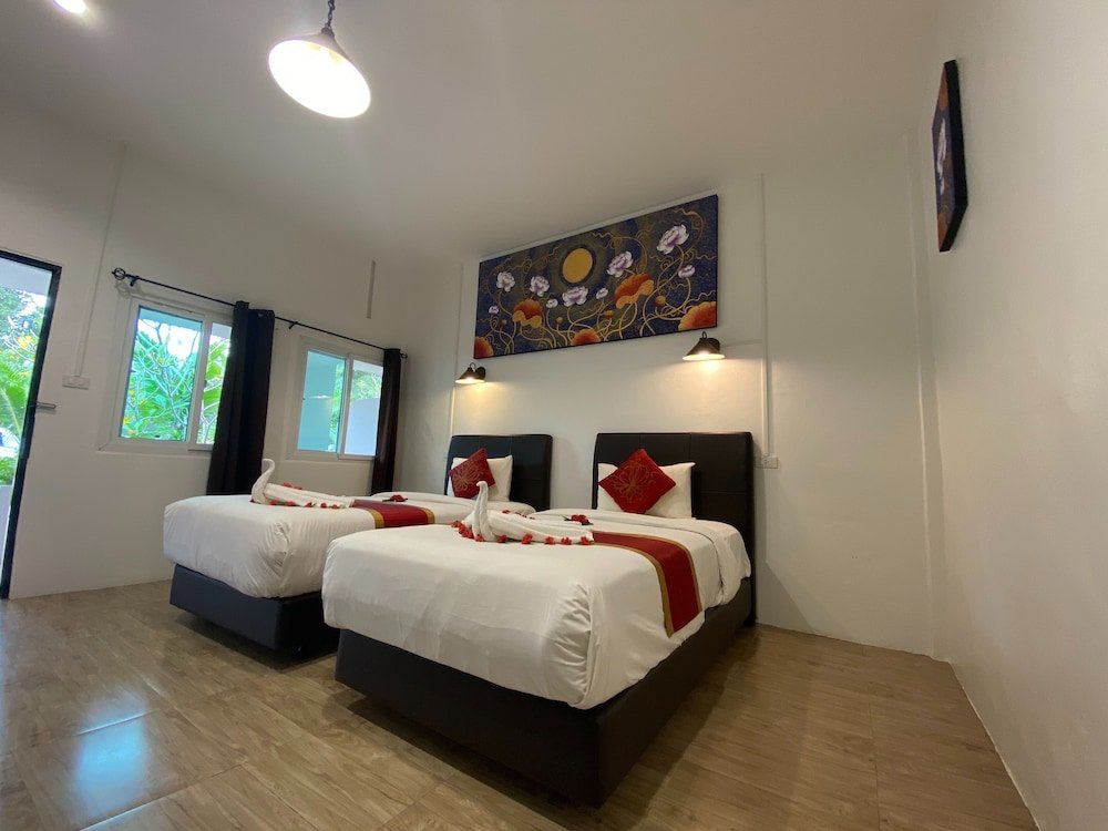 The Krabi Forest Homestay Room Type - Air Conditioning Room, 2 Single Beds, Garden View