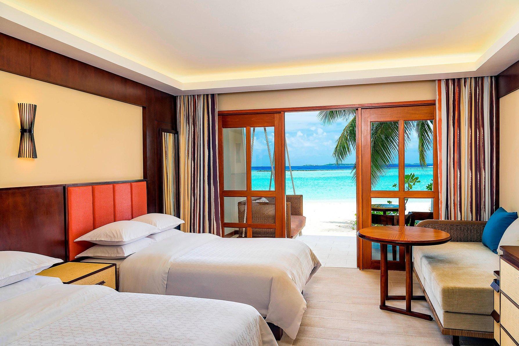 Sheraton Maldives Full Moon Resort & Spa Room Type - Deluxe Guest room, 2 Double, Beach view